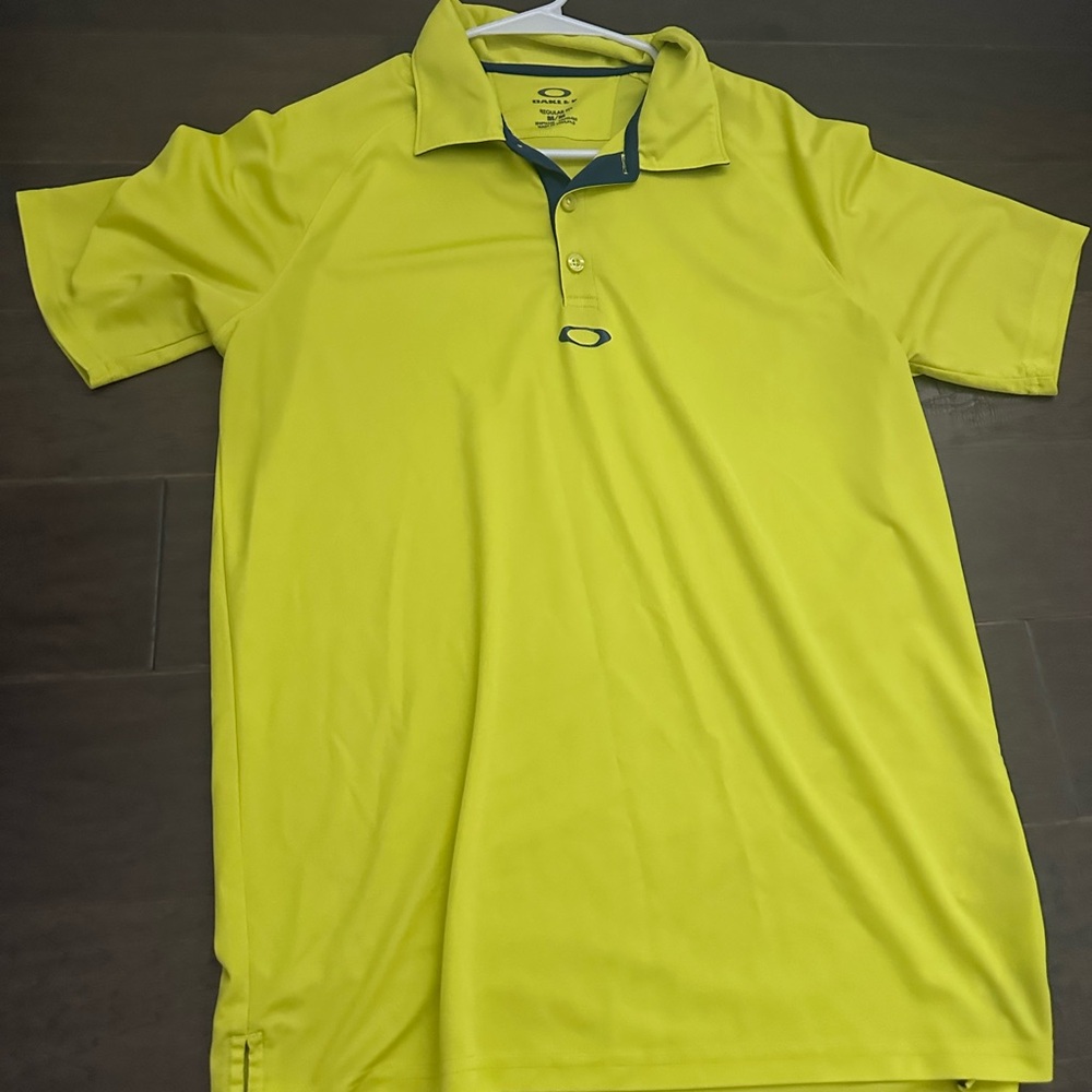 Oakley Men's Bright Yellow Polo Shirt